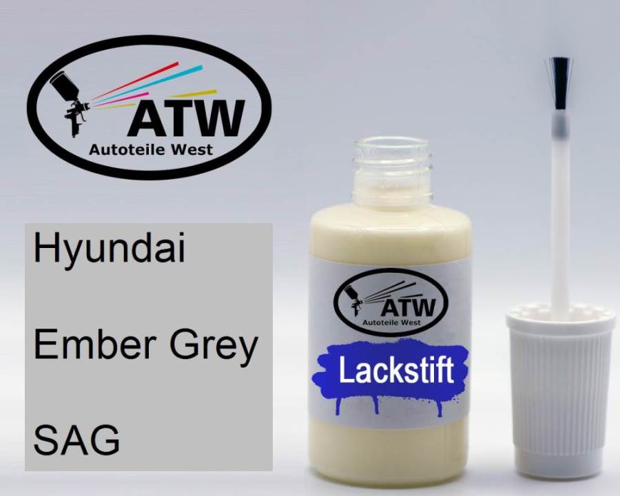 Hyundai, Ember Grey, SAG: 20ml Lackstift, von ATW Autoteile West.